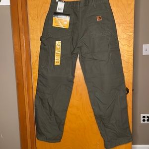 Carhartt Washed Duck Dungaree - Flannel Lined